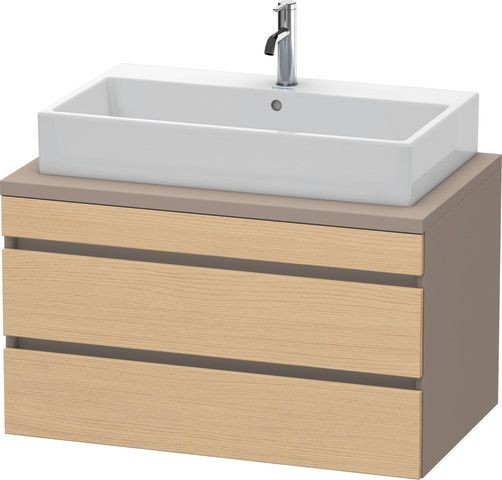 Duravit DuraStyle Konsolenwaschtischunterbau wandhängend Natur Eiche & Basalt Matt 900x548x512 mm -