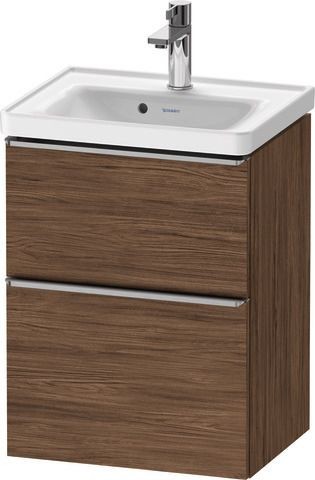 Duravit D-Neo Waschtischunterbau wandhängend Nussbaum dunkel Matt 484x372x625 mm - DE4350070210000