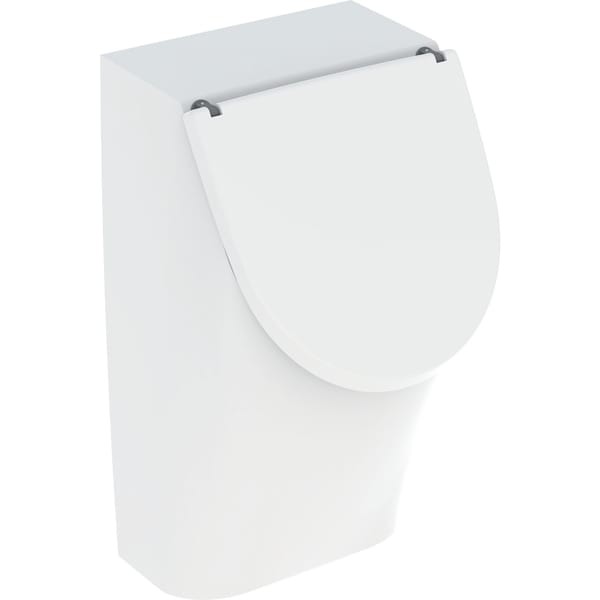 Geberit Urinal Renova Nr. 1 Plan, mit Deckel, B: 325, T: 300 mm, 235120000, weiss