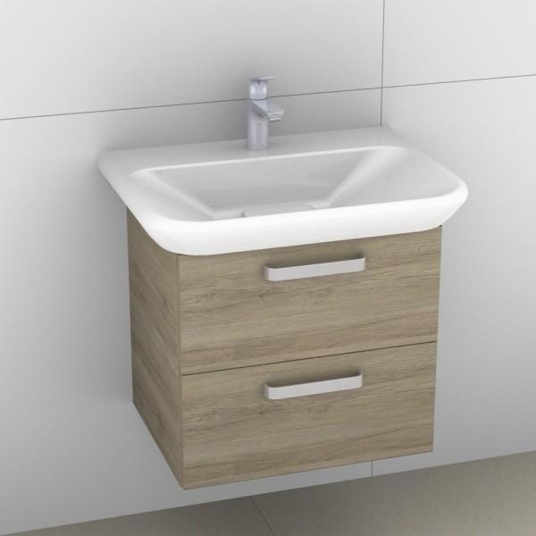 Artiqua 413 Waschtischunterschrank für MyDay 125465 Sanremo Eiche quer NB, 413-WU2L-K91-7144-428