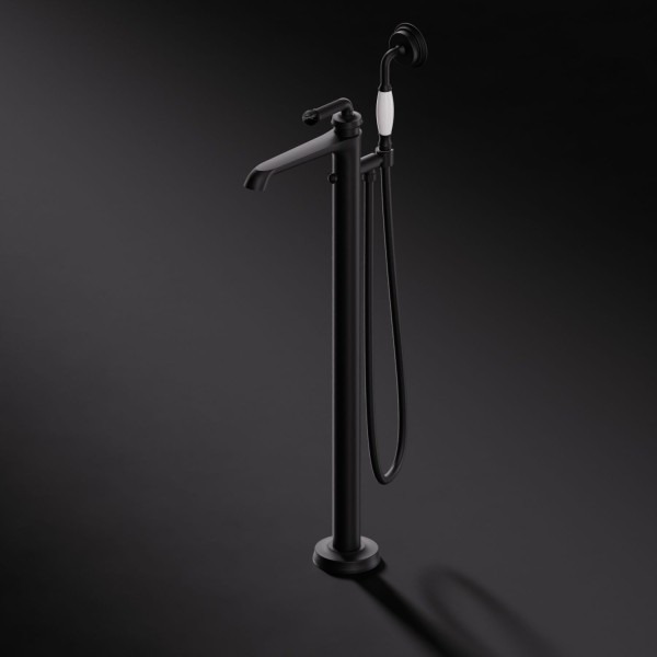 Steinberg Serie 355 Freistehende Wannen-Armatur, Schwarz matt / Nero Marquina