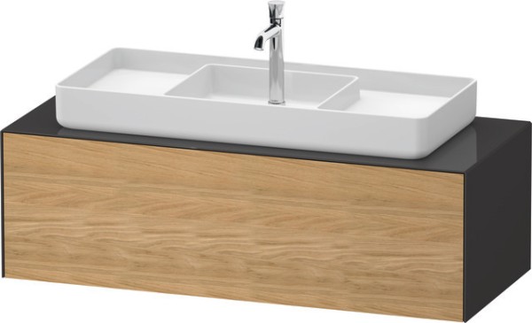 Duravit White Tulip Konsolenwaschtischunterbau wandhängend Natur Eiche & Graphit Matt & Hochglanz 13