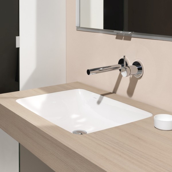 LAUFEN Einbauwaschtisch von unten LAUFEN Pro S 595x430, weiß mit LCC ,geschliffen,81196.8, 811968400