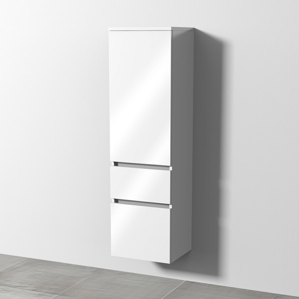 Sanipa Mittelschrank CurveBay CW10078R, Weiss-Glanz, H:1384, B:400, T:341 mm