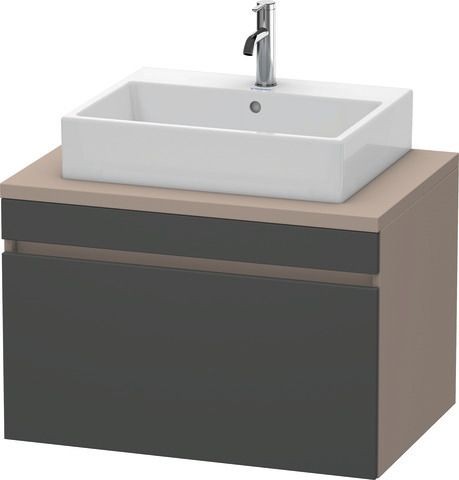 Duravit DuraStyle Konsolenwaschtischunterbau wandhängend Graphit & Basalt Matt 800x548x512 mm - DS53