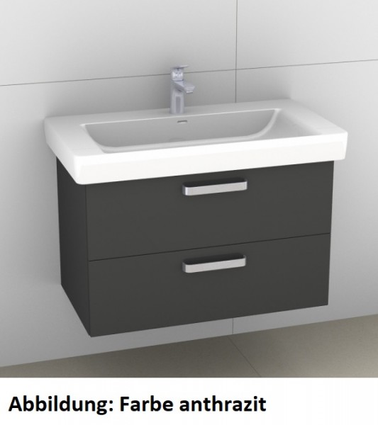 Artiqua 415 Waschtischunterschrank für Pro S 813965 Oxid Dunkelgrau quer, 415-WU2L-L57-7184-723