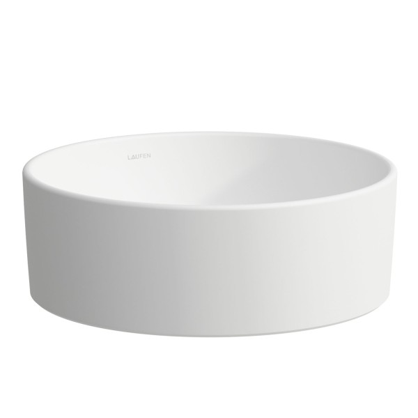 Laufen Waschtisch-Schale SAVOY 420x420x150 rund o. Hl. o.Ül. weiß matt, H8129427571121