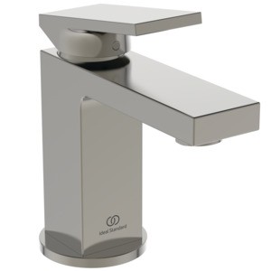 Ideal Standard Waschtischarmatur Extra Ausladung 100mm Piccolo m.Ablaufgarnitur Silver Storm, BD502