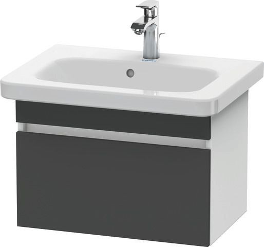 Duravit DuraStyle Waschtischunterbau wandhängend Graphit & Weiß Matt 580x368x398 mm - DS637904918