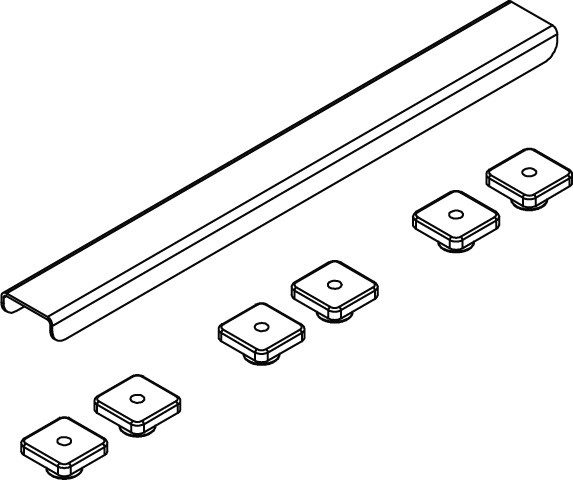 Kermi BC Abdeckung Rinne Basic 900 x 40 x 18 mm, 6033520