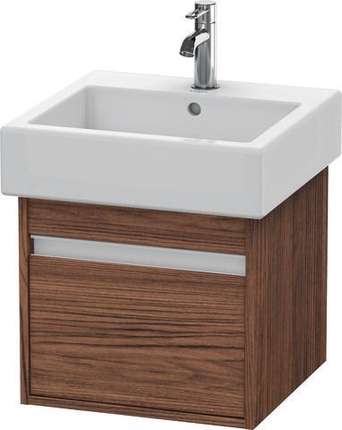 Duravit Ketho Waschtischunterbau wandhängend Nussbaum dunkel Matt 450x440x410 mm - KT668502121