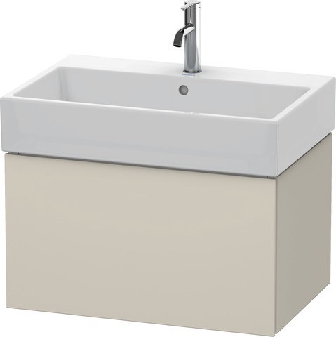 Duravit L-Cube Waschtischunterbau wandhängend Taupe Matt 684x459x394 mm - LC617609191