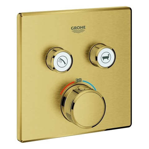 GROHE Thermostat Grohtherm SmartControl 29124 eckig FMS 2 ASV cool sunrise geb., 29124GN0