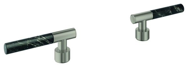 GROHE Hebelgriffe Atrio Private C. 48459 Vanilla Noir Caesarstone satin steel, 48459MS0