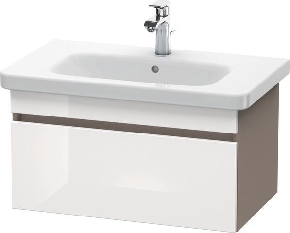 Duravit DuraStyle Waschtischunterbau wandhängend Weiß & Basalt Hochglanz & Matt 730x448x398 mm - DS6
