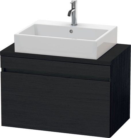 Duravit DuraStyle Konsolenwaschtischunterbau wandhängend Eiche Schwarz Matt 800x478x512 mm - DS53020