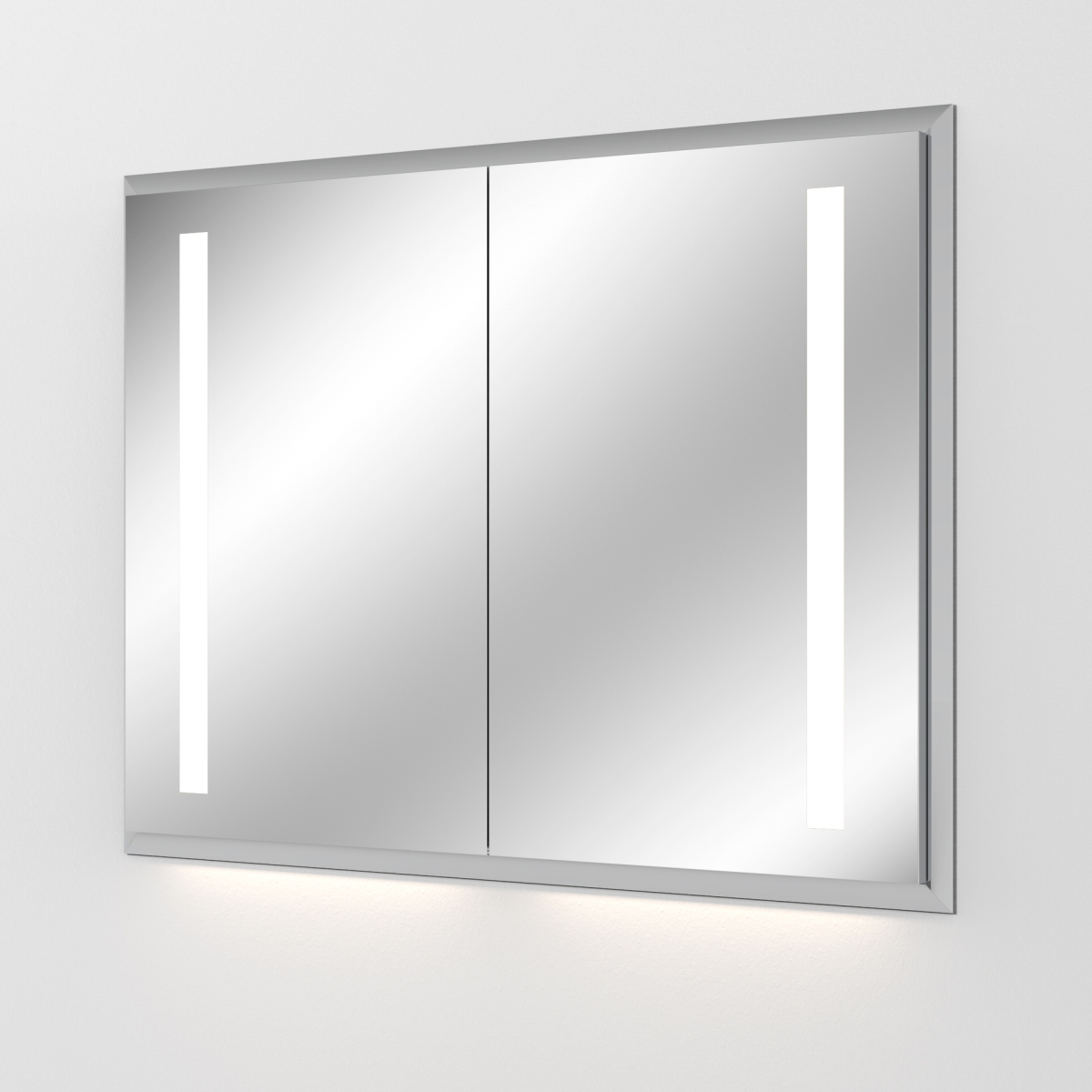 Sanipa Alu LED Einbau-Spiegelschrank Reflection In, AU3046L, Breite:1049mm,  Höhe:750mm, Tiefe:173mm für 1.641,38 €