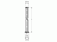 Schell Kupferrohr Schell Kupferrohr 3/8"Bördel 1/2"Bördel d:10mm 300mm chrom