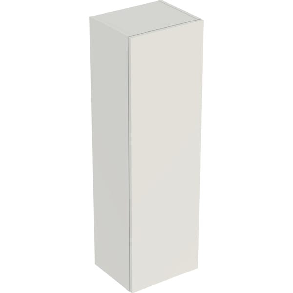 Geberit Smyle Square Mittel-Hochschrank mit einer Tür 36x118x29,9cm, sand-grau, 500361JL1