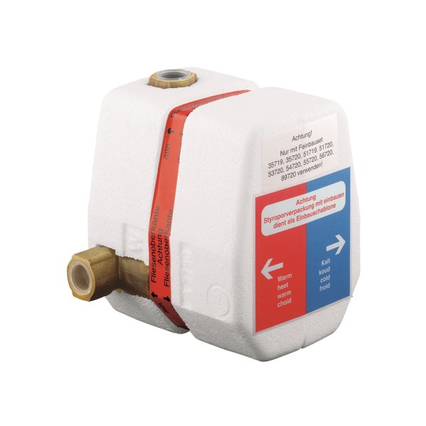 Thermostat Unterputz-Thermostat-körper DN 15 Rohbau-Set mit Absperrventil Rohbau-Set
