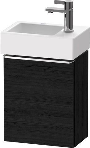 Duravit D-Neo Waschtischunterbau wandhängend Eiche Schwarz Matt 364x222x440 mm - DE4218L10160000