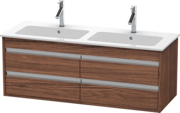 Duravit Ketho Waschtischunterbau wandhängend Nussbaum dunkel Matt 1270x475x480 mm - KT643302121