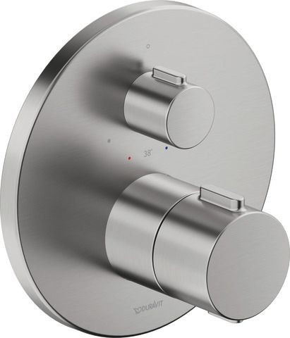 Duravit Thermostatarmaturen Thermostat Unterputz, 1 Verbraucher Edelstahl Gebürstet 170x94x170 mm -
