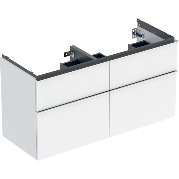 Geberit iCon Unterschrank für Doppel-Waschtisch, 4 Schubl.