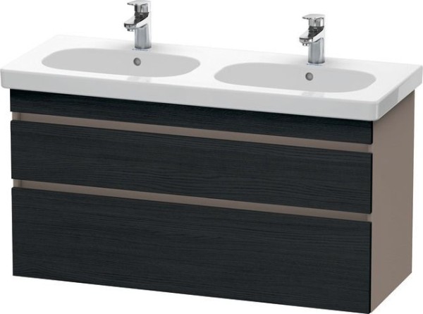Duravit DuraStyle Waschtischunterbau wandhängend Eiche Schwarz & Basalt Matt 1150x453x610 mm - DS648