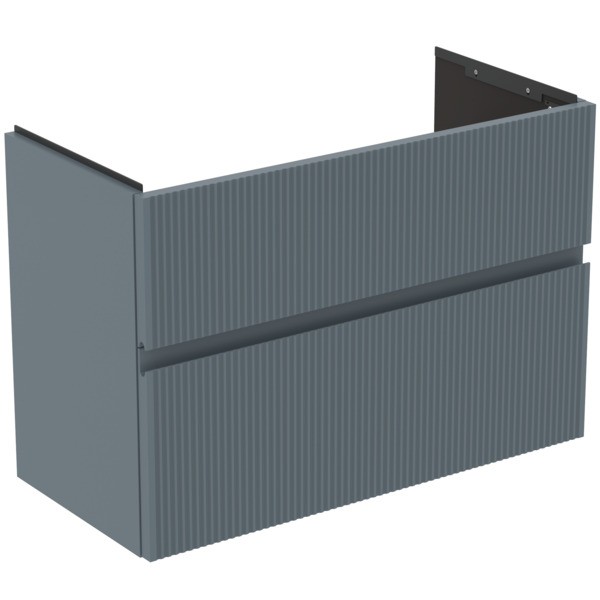 Ideal Standard Möbelwaschtischunterschrank Finesse 800x375x550mm 2 Auszüge Aschblau matt, E3380UQ