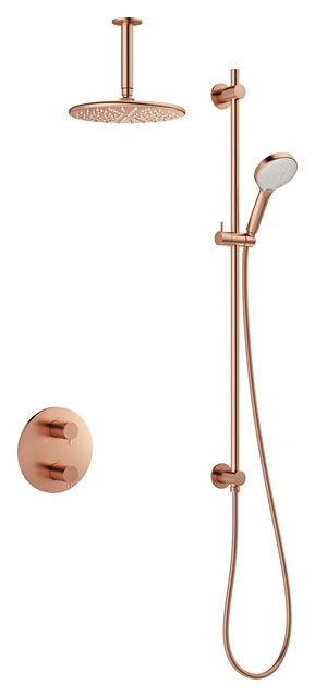 Damixa SR 2 - Unterputz Thermostat Duschsystem, Kupfer gebürstet PVD, 571298700 571298700