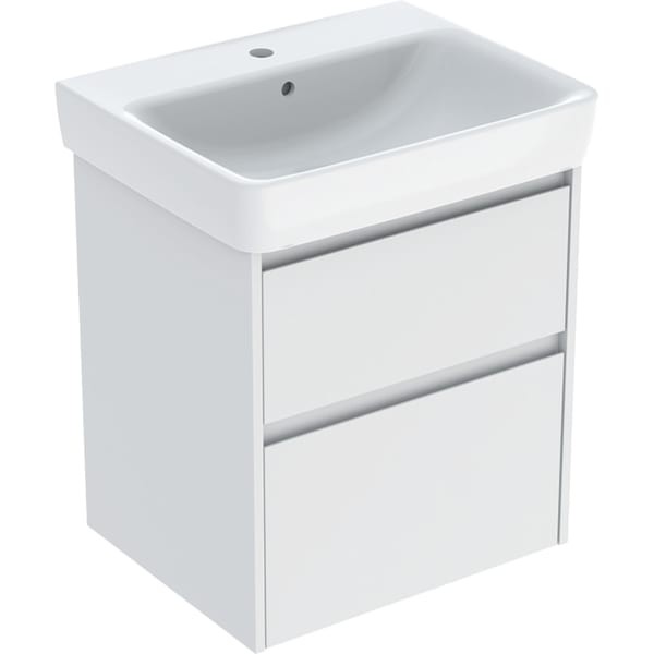 Geberit Renova Plan Set Waschtisch mit Unterschrank, zwei Schubladen: 60x69.7x44.6cm, 504036001