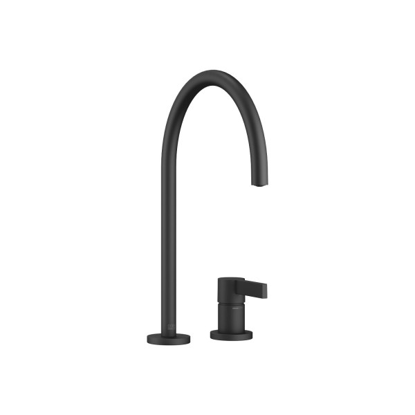 Dornbracht Zweilochbatterie mit Einzelrosetten TARA ULTRA 32815875 Schwarz matt