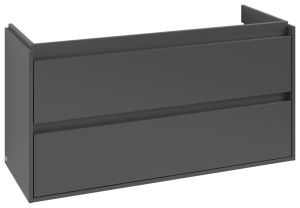 Villeroy & Boch Waschtischunterschrank Skyla C80000 1172x596x 439mm 2 Ausz. Waschbecken mittig Gra