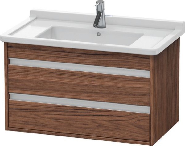 Duravit Ketho Waschtischunterbau wandhängend Nussbaum dunkel Matt 800x455x480 mm - KT664402121