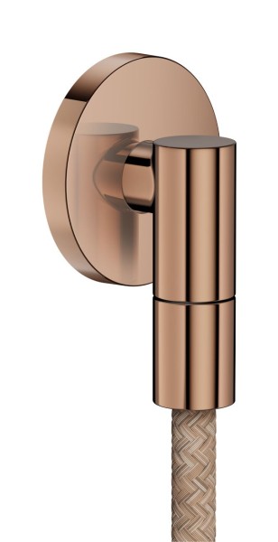 Hansgrohe Wandanschluss Axor Wall outlet Fine rund G1/2" polished red gold, 36737300