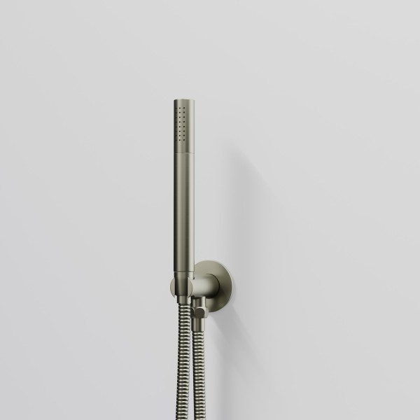 Steinberg Handbrausegarnitur mit Brauseanschlussbogen, brushed nickel, 100 1670 BN, 100.1670BN