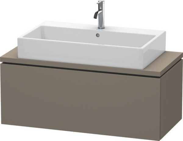Duravit L-Cube Konsolenwaschtischunterbau wandhängend Flanell Grau Seidenmatt 1020x477x400 mm - LC58