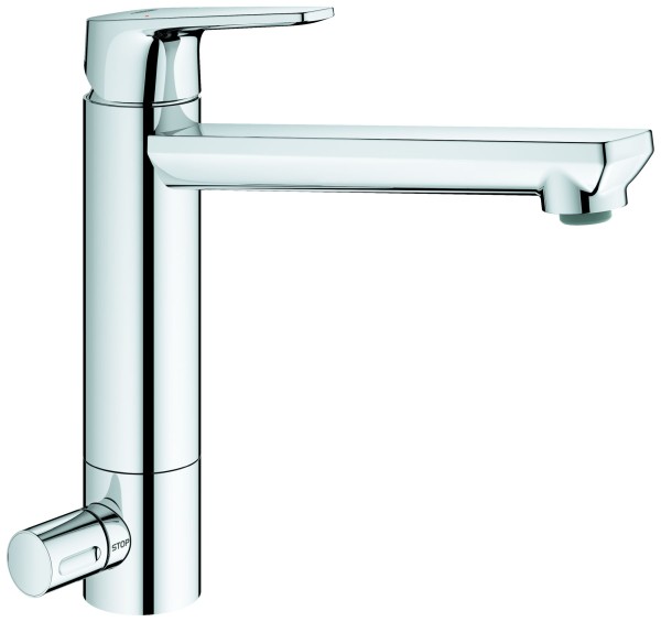 GROHE EH-Spültischbatterie BauEdge 31696 mh. Ausl. GROHE ZERO Absperrventil chrom, 31696000