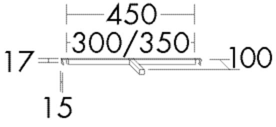 Burgbad Innenorganisation 17x350x100 , ACEN035