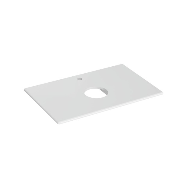 VitrA New Metropole Konsolenplatte 80 x 50 cm zu Aufsatzschale rund Edelweiß,7546B401-1826