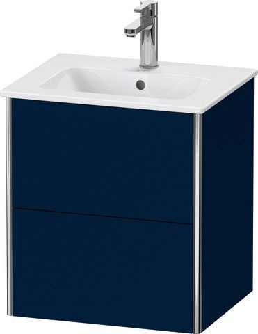 Duravit XSquare Waschtischunterbau wandhängend Nachtblau Seidenmatt 510x418x560 mm - XS430609898