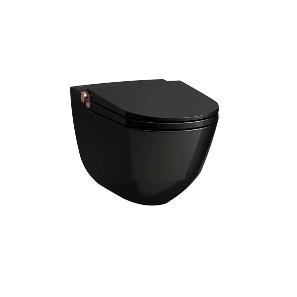 LAUFEN Dusch-T-WC wandh. RIVA 600x355x405 rim. sch gl m. Controller Rosegold gl, H8206910240001