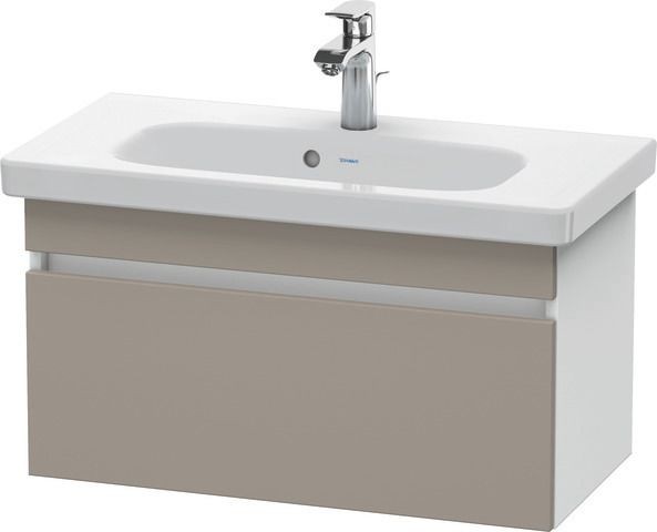 Duravit DuraStyle Waschtischunterbau wandhängend Basalt & Weiß Matt 730x368x398 mm - DS639904318