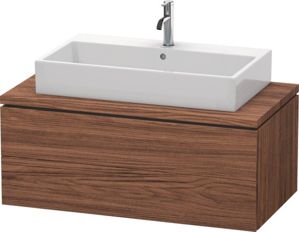Duravit L-Cube Konsolenwaschtischunterbau wandhängend Nussbaum dunkel Matt 1020x547x400 mm - LC58190