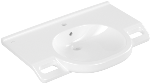 Villeroy & Boch Waschtisch Vita O.novo, 1 Hahnloch, mit Überlauf, weiss AntiBac CeramicPlus