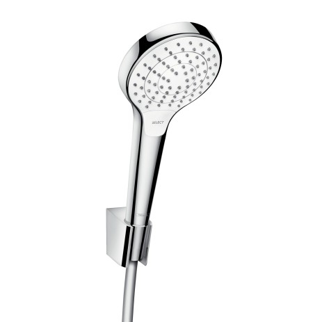 Hansgrohe Brausenset Croma Select S Vario/ Porter S weiss/chr.Brauseschlauch 1600mm, 26411400