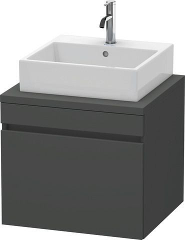 Duravit DuraStyle Konsolenwaschtischunterbau wandhängend Graphit Matt 600x548x512 mm - DS531004949