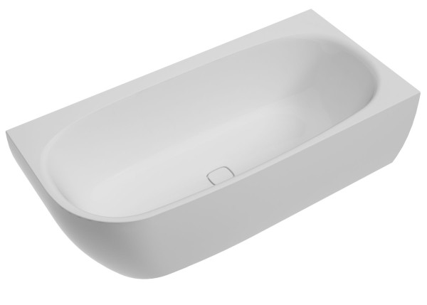 Hoesch Badewanne iSensi Eck 1800x800 rechts Monolith mit Überlaufschlitz und Klick-Klack Siphon