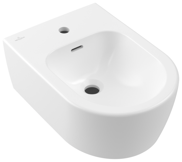 Villeroy & Boch Bidet Skyla 448200 530x370x215mm Oval wandhängend Stone White CeramicPlus